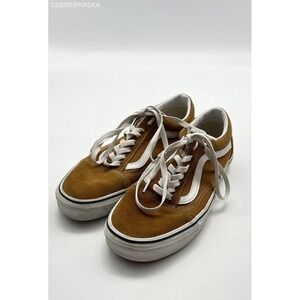 Vans Sneakers Men's Size 7.5 Woman's 9 Mustard Yellow Old Skool Suede Skater